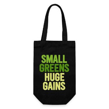 Urban Gardener Männer Frauen Microgreens - Geschenkbeutel für Flaschen - Schwarz - Vorne