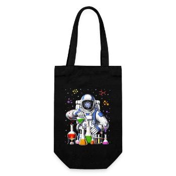 Astronautenchemie OFFIZIELL - Geschenkbeutel für Flaschen - Schwarz - Vorne