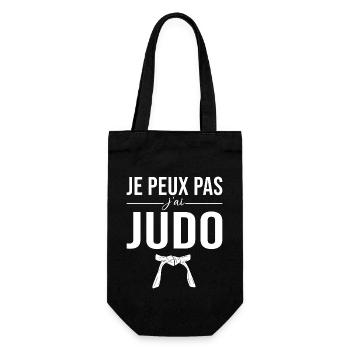 Je peux pas j'ai judo judoka Art Martial Japonais - Sac à bouteille - noir - Devant