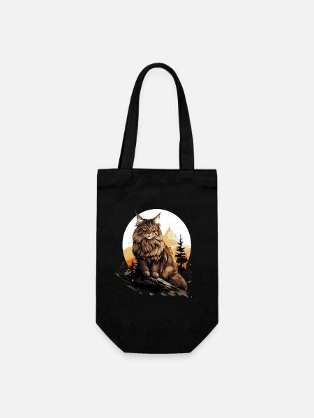 Maine Coon Chaton Maine Coon Chat - Sac à bouteille - noir