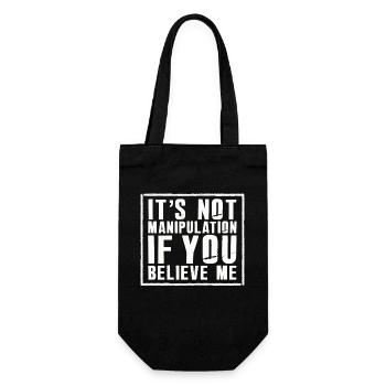 Pas de manipulation si vous croyez - Sac à bouteille - noir - Devant