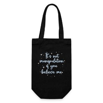 Not Manipulation If You Believe - Gift Bag for Bottles - black - Front