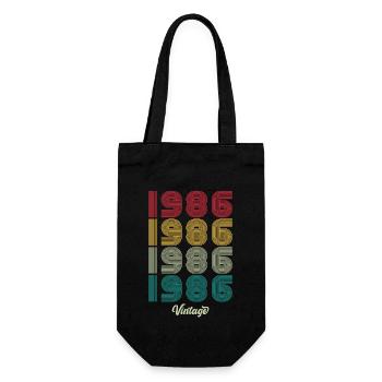 38 Jahre alter Jahrgang 1986 Limitierte Auflage 38. - Geschenkbeutel für Flaschen - Schwarz - Vorne