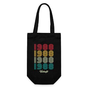36 Jahre alter Jahrgang 1988 Limitierte Auflage 36. - Geschenkbeutel für Flaschen - Schwarz - Vorne