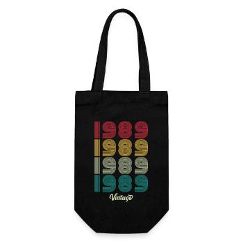 35 ans vintage 1989 édition limitée 35ème - Sac à bouteille - noir - Devant