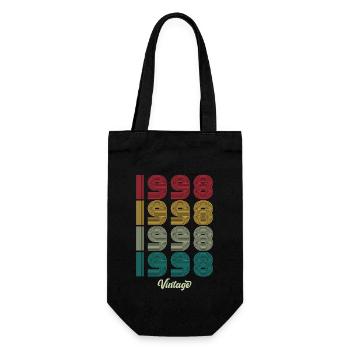 26 Jahre alter Jahrgang 1998 Limitierte Auflage 26. - Geschenkbeutel für Flaschen - Schwarz - Vorne