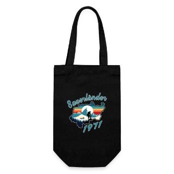 1971 Birthday Sauerländer Original Retro Sunset - Gift Bag for Bottles - black - Front