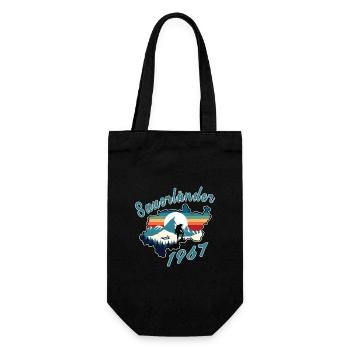 1967 Birthday Sauerländer Original Retro Sunset - Gift Bag for Bottles - black - Front
