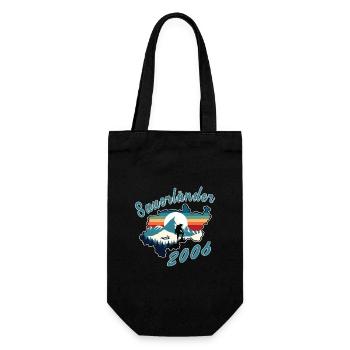 2006 Birthday Sauerländer Original Retro Sunset - Gift Bag for Bottles - black - Front