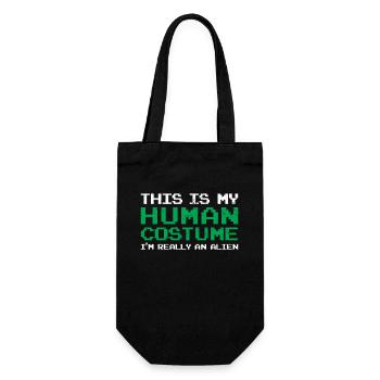 C’est mon costume humain, je suis vraiment un cadeau extraterrestre - Sac à bouteille - noir - Devant