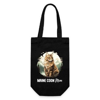 Maine Coon Chaton Maine Coon Chat - Sac à bouteille - noir - Devant