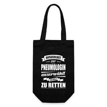Ausgebildet Zur Pneumologin Abschluss Bestanden - Geschenkbeutel für Flaschen - Schwarz - Vorne
