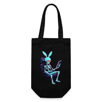 Easter Bunny Gamer Iconic Easter Gaming - Gift Bag for Bottles - black - Front