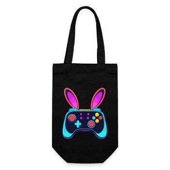 Easter Bunny Gamer & Gaming Streetwear Iconic - Gift Bag for Bottles - black - Front