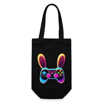 Lapin de Pâques Gamer Jeux de Pâques emblématiques - Sac à bouteille - noir - Devant