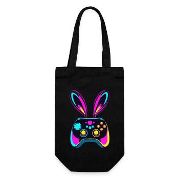 Easter Bunny Gamer - Gaming Streetwear Iconic - Gift Bag for Bottles - black - Front