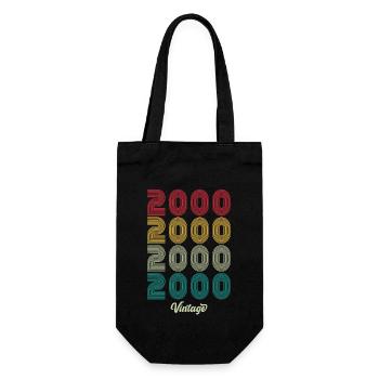 24 Years Old Vintage 2000 Limited Edition 24th - Gift Bag for Bottles - black - Front