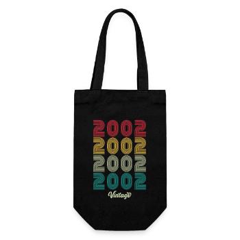 22 Years Old Vintage 2002 Limited Edition 22nd - Gift Bag for Bottles - black - Front