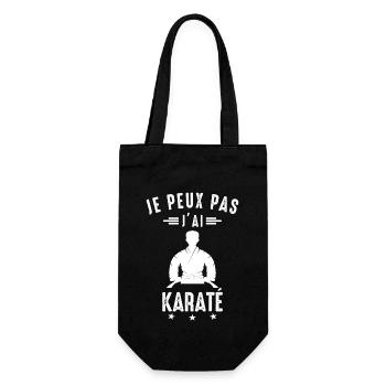 Je Peux pas j'ai karaté karate karateka - Sac à bouteille - noir - Devant