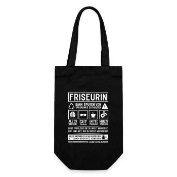 May contain traces of sarcasm - Gift Bag for Bottles - black - Front
