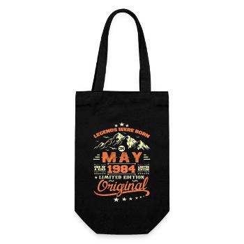 Mai 1984 Vintage Nées En Mai 1984 Anniversaire Mai - Sac à bouteille - noir - Devant