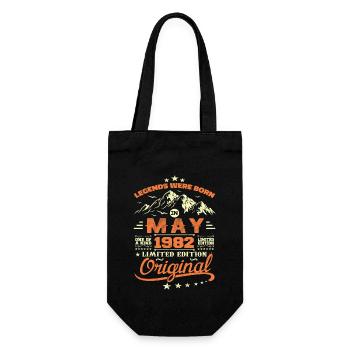Mai 1982 Vintage Nées En Mai 1982 Anniversaire Mai - Sac à bouteille - noir - Devant