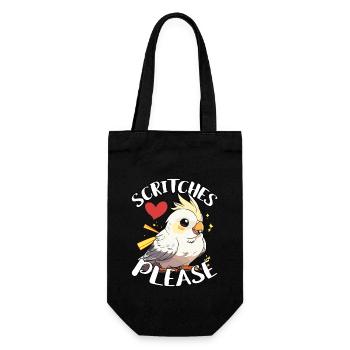 Calopsitte Scritches S’il vous plaît Perruche Calopsitte Amoureux - Sac à bouteille - noir - Devant
