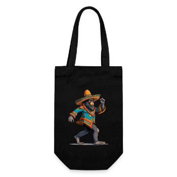 Mexicain Bigfoot Sasquatch Sombrero - Sac à bouteille - noir - Devant