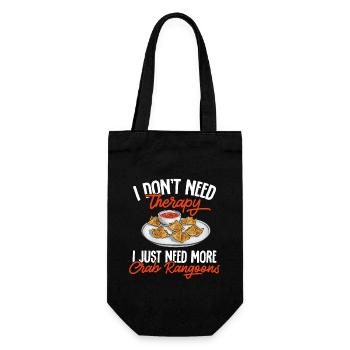 Krabben Rangoon Crab Rangoon - Geschenkbeutel für Flaschen - Schwarz - Vorne