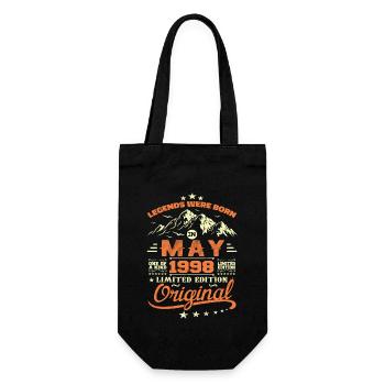 Mai 1998 Jahrgang Geboren im Mai 1998 Geburtstag Mai - Geschenkbeutel für Flaschen - Schwarz - Vorne