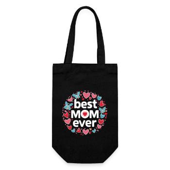 Best Mom Forever - Cadeau de fête des mères - Sac à bouteille - noir - Devant