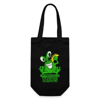 Take Me To Your Tacos T-Shirt Drôle Vert Espace - Sac à bouteille - noir - Devant