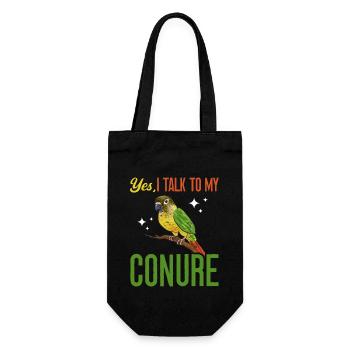 Molina Perruche Perroquet Perruche Oiseau Perruche - Sac à bouteille - noir - Devant