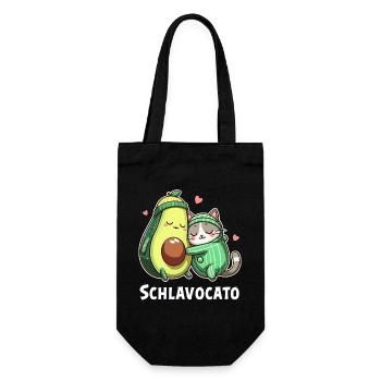Schlavocato Schlafshirt Nachthemd Pyjama Schlaf - Geschenkbeutel für Flaschen - Schwarz - Vorne