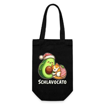 Schlavocato Schlafshirt Nachthemd Pyjama Schlaf - Geschenkbeutel für Flaschen - Schwarz - Vorne