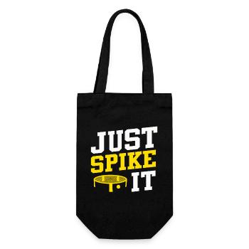 Just Spike It Roundnet Enthusiast - Geschenkbeutel für Flaschen - Schwarz - Vorne