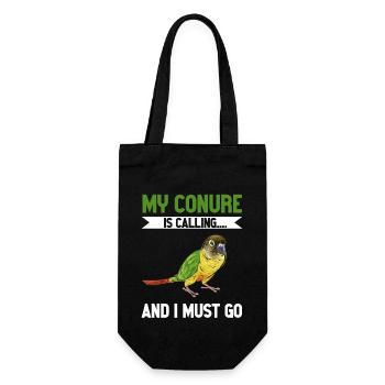 Molina Perruche Perroquet Perruche Oiseau Perruche - Sac à bouteille - noir - Devant