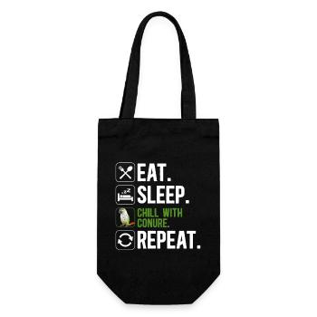 Molina Parakeet Parrot Bird Parakeet - Gift Bag for Bottles - black - Front