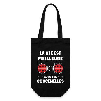 amour Coccinelle - Sac à bouteille - noir - Devant