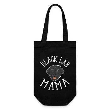 Black Lab Mama Owner Labrador Retriever - Gift Bag for Bottles - black - Front