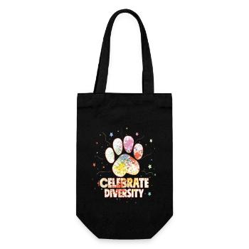 Celebrate Diversity Labrador Retriever Lab Owner - Geschenkbeutel für Flaschen - Schwarz - Vorne