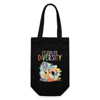 Celebrate Diversity Lab Owner Labrador Retriever - Geschenkbeutel für Flaschen - Schwarz - Vorne