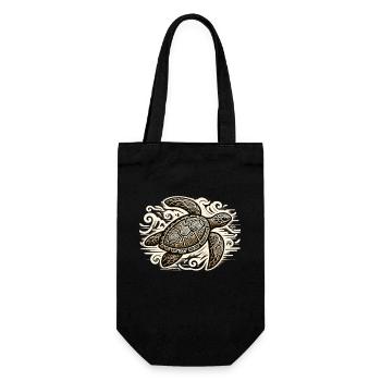 Petroglyph Rock Art Ancient Rock Drawing Indian - Gift Bag for Bottles - black - Front