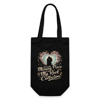 Geology Stone Hunt Agate Hunter Stone Collecting - Gift Bag for Bottles - black - Front