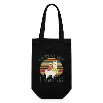 Looked flatter on the map FaulWanderer - Gift Bag for Bottles - black - Front