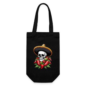 Esthétique Chili Skull Design Style mexicain - Sac à bouteille - noir - Devant