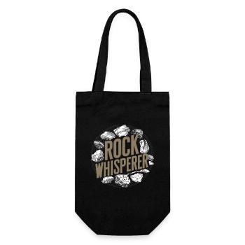 Geologie-steinjagd Achat-jäger-steinsammeln - Geschenkbeutel für Flaschen - Schwarz - Vorne