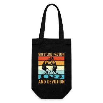 Passion et dévotion pour la lutte - Sac à bouteille - noir - Devant