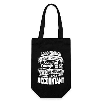 Accountant Strong Accountant - Gift Bag for Bottles - black - Front