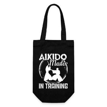 Aikido Aikido Master in Training - Gift Bag for Bottles - black - Front